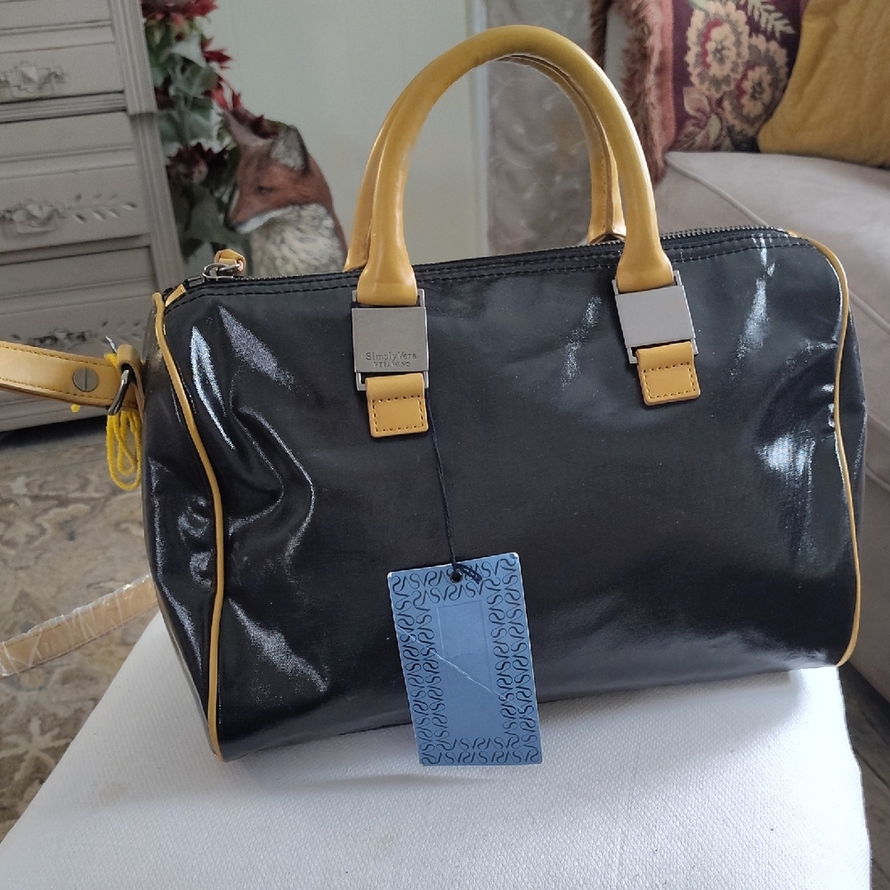 Black and Yellow Handbag